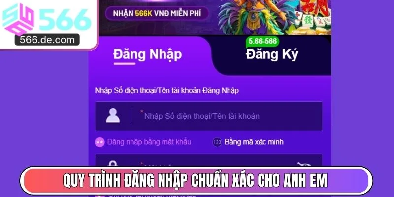 Quy trình đăng nhập chuẩn xác cho anh em